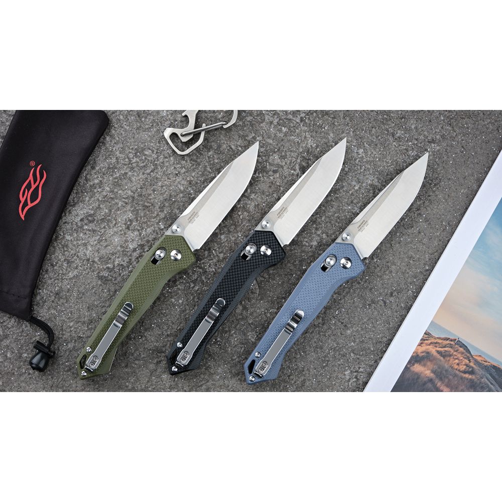 Нож складной туристический  Firebird FB7651 (8.3 см) 440С / G10 зеленый